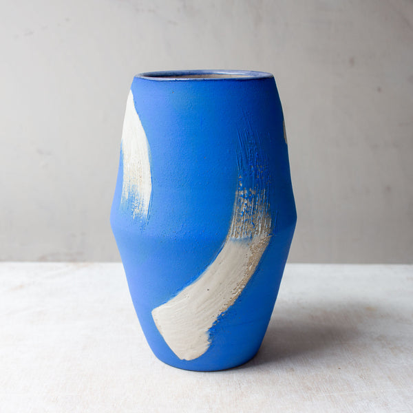 Slip Brushstrokes - Angular Vase