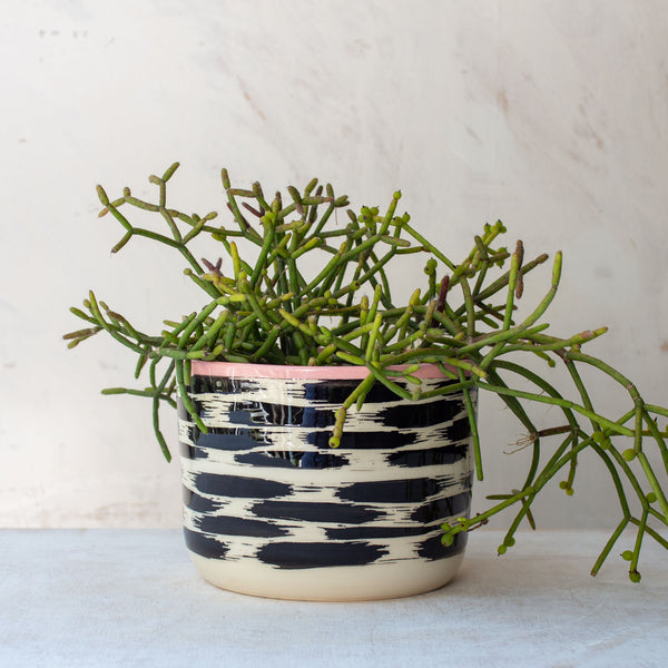 Ikat Tracks - Lg Planter