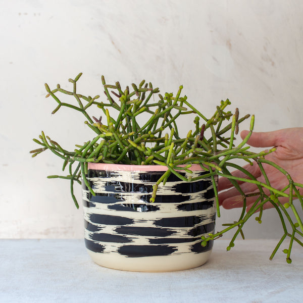 Ikat Tracks - Lg Planter