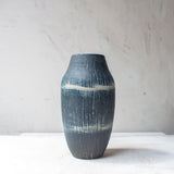 SECOND - Painterly Blue Steel - Classic Vase