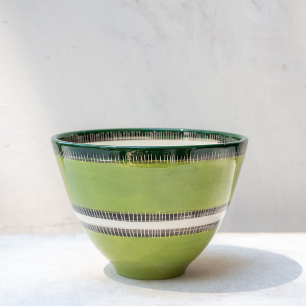 Moss Stitches - Tall Bowl