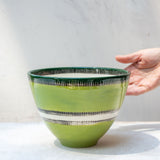 Moss Stitches - Tall Bowl