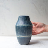 Painterly Blue Steel - Classic Vase