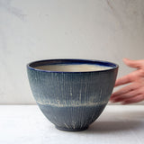 Painterly Blue Steel - Bowl #6