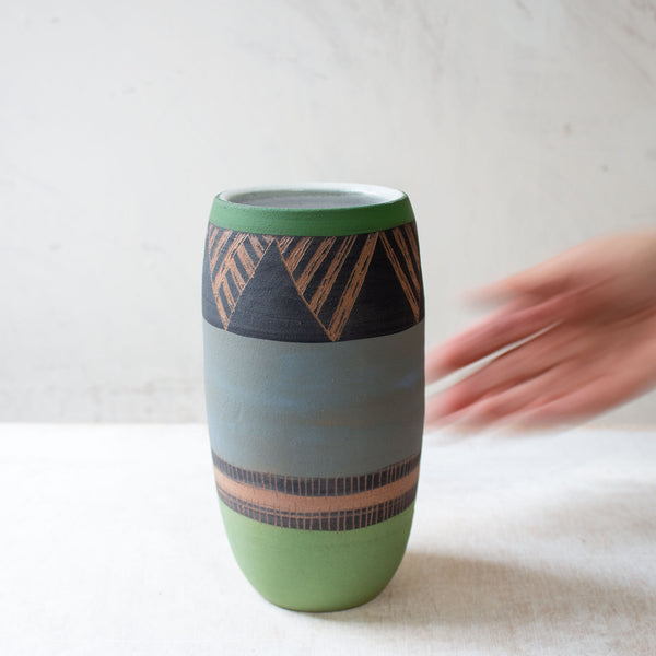 Tri Burst - Contoured Vase