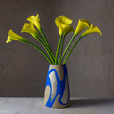 Slip Brushstrokes - Lg Tapered Vase